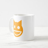 Lächelnd Emoji Cat Kaffeetasse (Vorderseite Links)