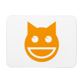 Lächelnd Emoji Cat Magnet (Horizontal)