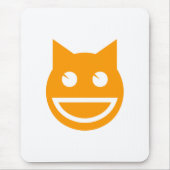 Lächelnd Emoji Cat Mousepad (Vorne)