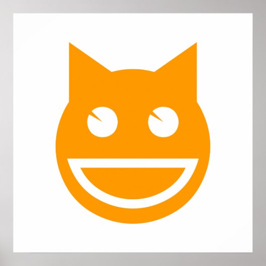 Lächelnd Emoji Cat Poster (Vorne)