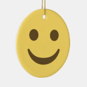 Lächelnd Emoji Keramik Ornament (Rechts)