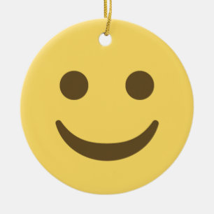 Lächelnd Emoji Keramik Ornament