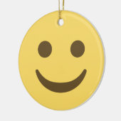 Lächelnd Emoji Keramik Ornament (Links)