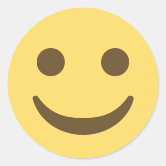 Lächelnd Emoji Runder Aufkleber (Vorderseite)
