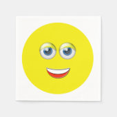 Lächelnd Emoji Serviette (Vorderseite)