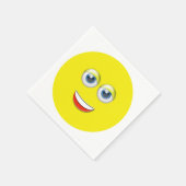 Lächelnd Emoji Serviette (Ecke)