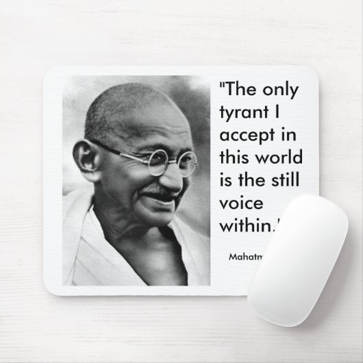 Lächelnd Gandhi Mousepad (Mit Mouse)