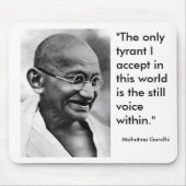 Lächelnd Gandhi Mousepad (Vorne)