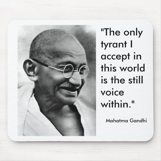 Lächelnd Gandhi Mousepad (Vorne)