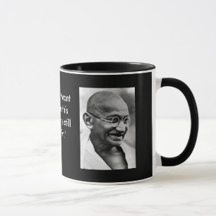 Lächelnd Gandhi Tasse