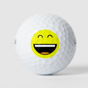 Lächelnd gelb, leicht zu finden, lachend Emoji Golfball