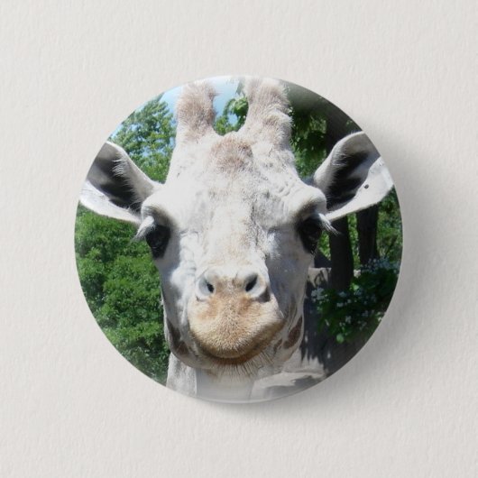 Lächelnd Giraffe Button (Vorderseite)