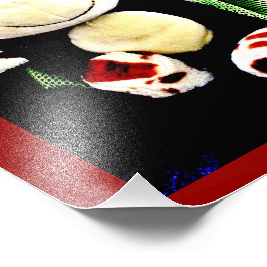 Lächelnd Giraffe Fotodruck (Ecke)