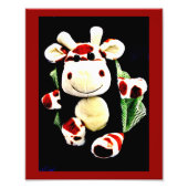 Lächelnd Giraffe Fotodruck (Vorne)