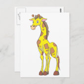 Lächelnd Giraffe Postkarte (Vorne/Hinten)