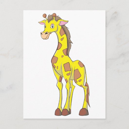 Lächelnd Giraffe Postkarte (Vorderseite)