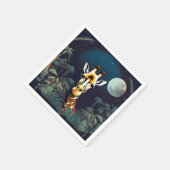 Lächelnd Giraffe | Serviette (Ecke)