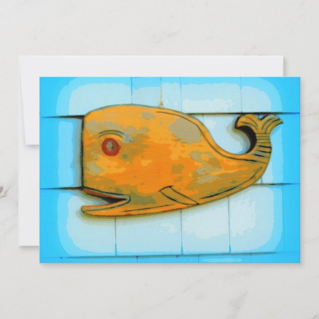 Lächelnd glücklicher Wal (Vorderseite)