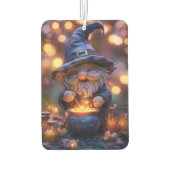 Lächelnd Gnome Stirring Magic Pot Autolufterfrischer (Rückseite)