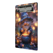 Lächelnd Gnome Stirring Magic Pot Mini Klemmbrett (Gewinkelt2)
