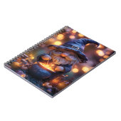 Lächelnd Gnome Stirring Magic Pot Notizblock (Linke Seite)
