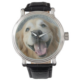 Lächelnd Golden Retriever Armbanduhr