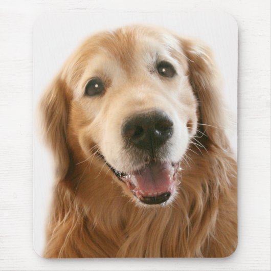 Lächelnd Golden Retriever Mousepad (Vorne)