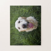Lächelnd Golden Retriever Puzzle (Vertikal)