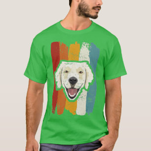 Lächelnd Golden Retriever Retro (1) T-Shirt