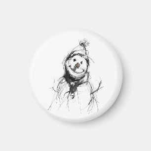 Lächelnd Happy Snowman Magnet