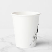 Lächelnd Happy Snowman Paper Cup Pappbecher (Vorderseite)
