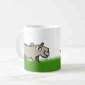 Lächelnd Hippo Kaffeetasse (Vorderseite Links)