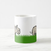 Lächelnd Hippo Kaffeetasse (Mittel)