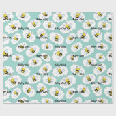 Lächelnd Honeybees Baby Girl Geschenkpapier (Flach)