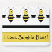 Lächelnd Hummeln Mousepad (Vorne)