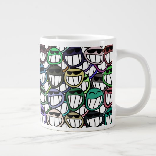 lächelnd Jumbo-Tasse (Rechts)