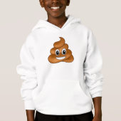 Lächelnd kackend Emoji Hoodie (Vorderseite)