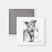 Lächelnd "Käse" Magnet (Vorderseite/Rückseite)