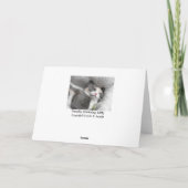 Lächelnd Kitty Dankeschön Card Dankeskarte (Rückseite)