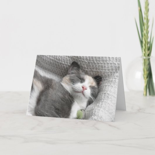 Lächelnd Kitty Dankeschön Card Dankeskarte (Vorderseite)