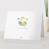 Lächelnd Krokodile-Geburtstagskarte Karte (Rückseite)