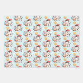 Lächelnd Kuh Niedlich Adorable Geburtstag Geschenkpapier Set (Vorderseite)