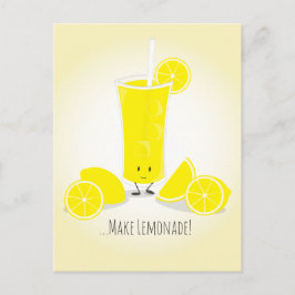 Lächelnd Lemonade Glass | Postkarte