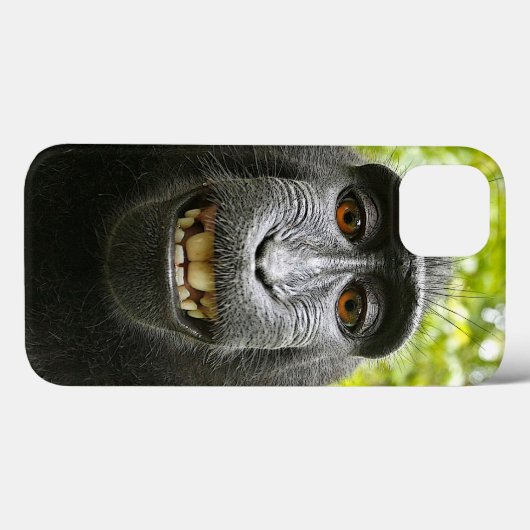 Lächelnd Macaque Case-Mate iPhone Hülle (Rückseite (Horizontal))