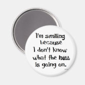 lächelnd magnet (Vorderseite/Rückseite)