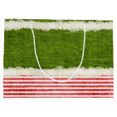 "Lächelnd mein Lieblings" Weihnachtself-Zitat (L) Große Geschenktüte (Rückseite)