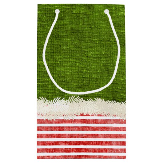 "Lächelnd mein Lieblings" Weihnachtself-Zitat (S) Kleine Geschenktüte (Rückseite)