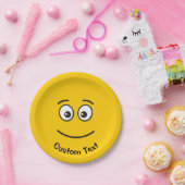 Lächelnd mit offenem Augenopfblech Pappteller (Party)