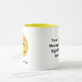 Lächelnd mit Open Eyes Tasse (Zentrum)