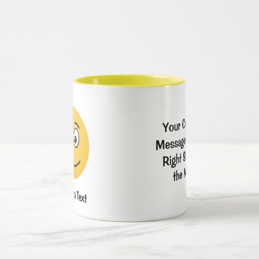 Lächelnd mit Open Eyes Tasse (Zentrum)